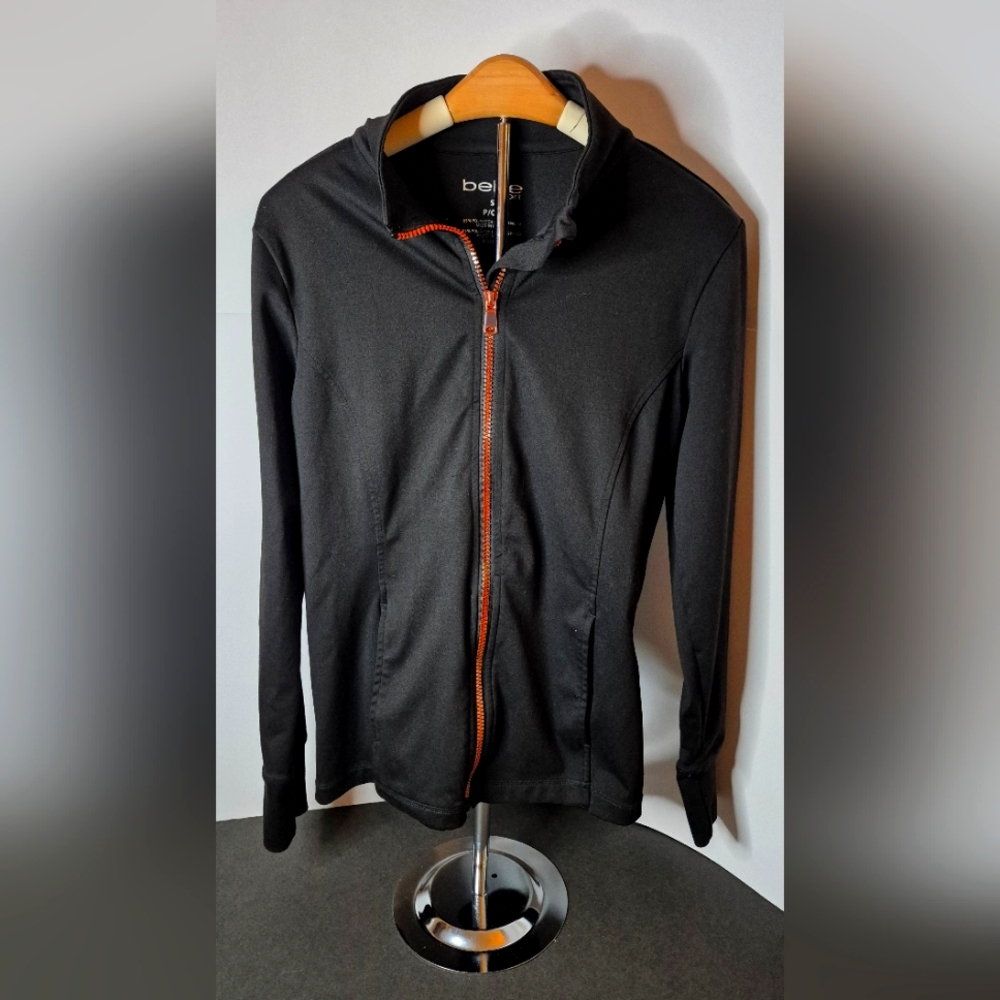 Bebe Black and Gold Lightweight Sport Jacket